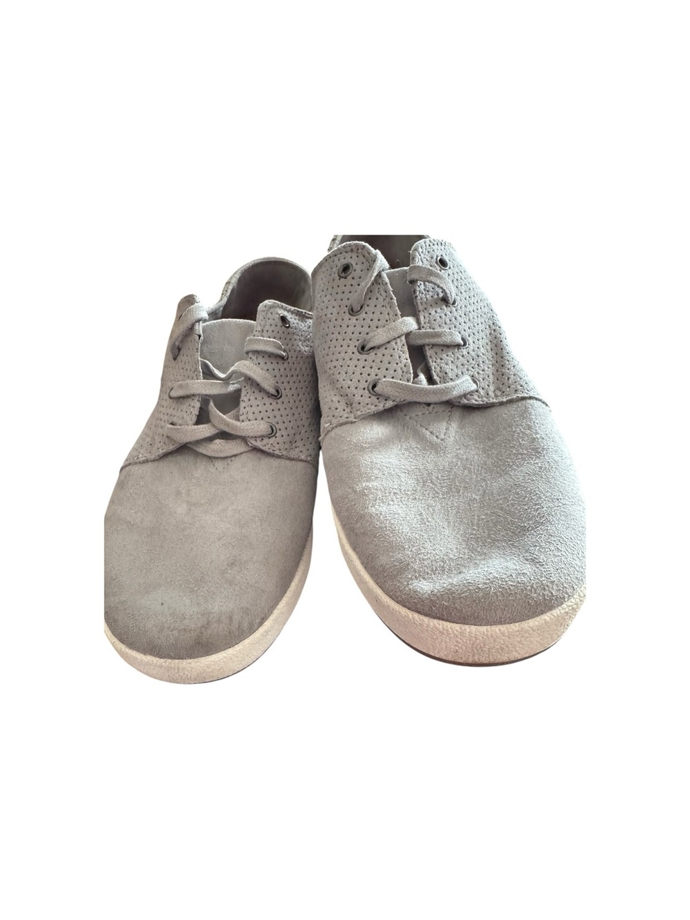 Toms Payton Mens 10.5 Gray Suede Lace Up Lifestyle Sneakers Shoes